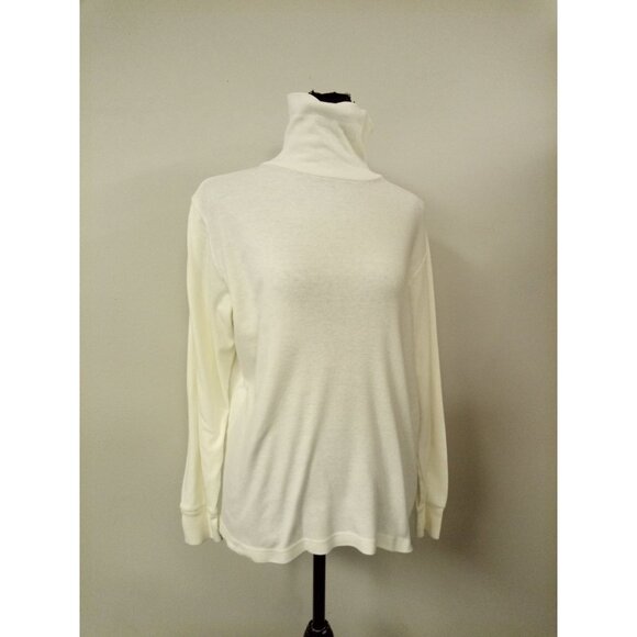 Bundle of 3 Off White Turtle Neck Tops Shirts Size L - Picture 12 of 15